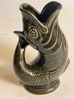 Englischer Fischkrug in Grüngrau, 1950