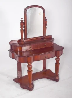 Englischer Frisiertisch aus Mahagoni, 19. Jh., 1890er