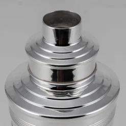 Englischer Versilberter Art Deco Cocktail Shaker, 20. Jh., 1965