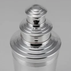 Englischer Versilberter Art Deco Cocktail Shaker, 20. Jh., 1965