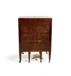 Englischer William IV Friseurschrank aus Mahagoni, 19. Jh