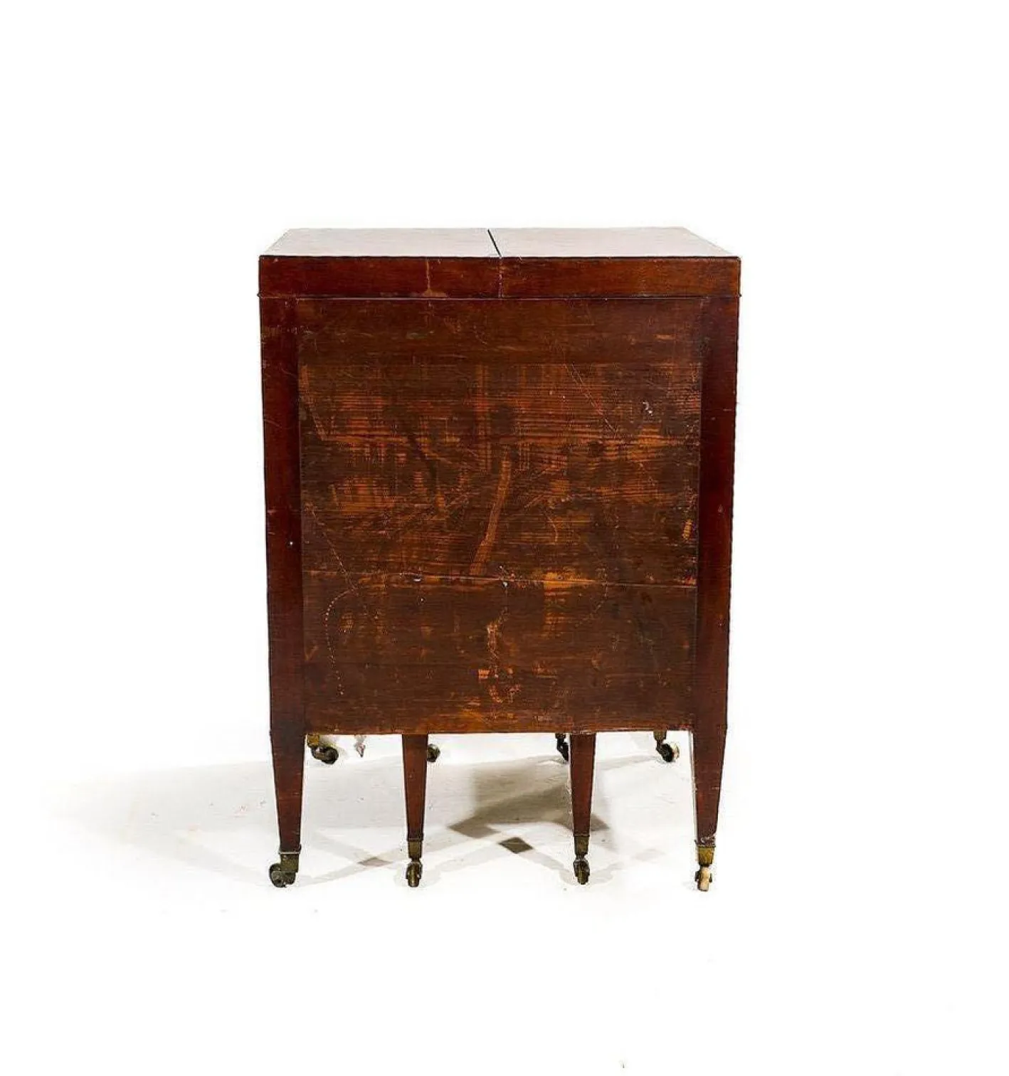 Englischer William IV Friseurschrank aus Mahagoni, 19. Jh