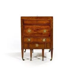 Englischer William IV Friseurschrank aus Mahagoni, 19. Jh