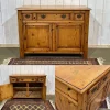 Englisches Sideboard aus Tannenholz, 1950er