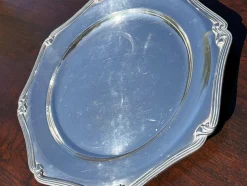 Englische versilberte Kelche auf Tablett, 9 . Set