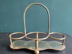 Englische Versilberte Menage & Lüstergläser von John Turton & Co., Sheffield, 1920er, 4er Set