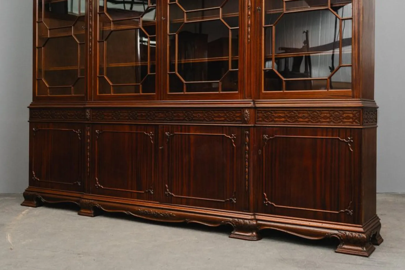 English Style Bookcase in Mahogany, Early 20th Century