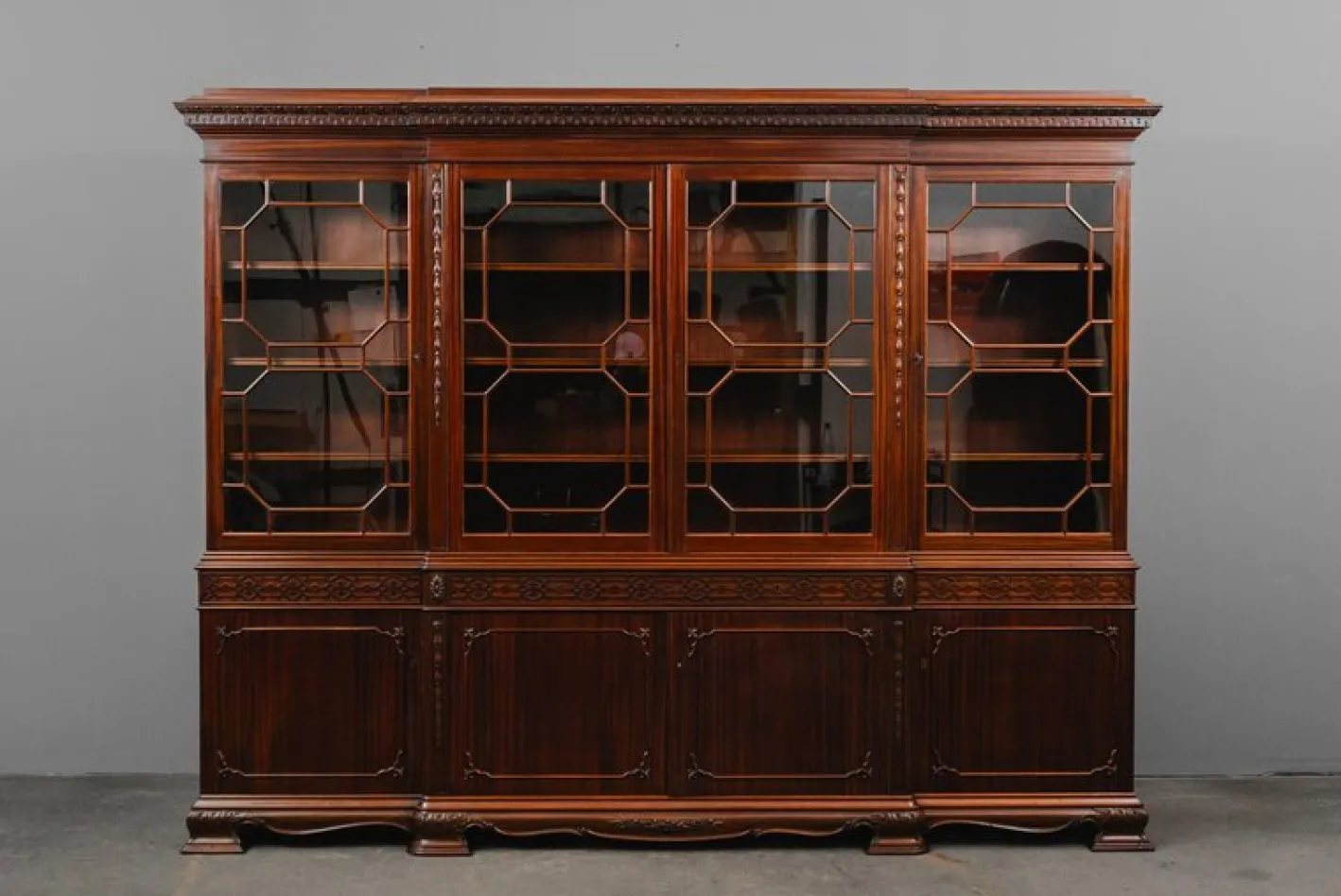 English Style Bookcase in Mahogany, Early 20th Century