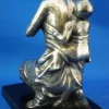 Enrico Bartoli, Skulptur der Mutterschaft, 1800er, Keramik in Silber