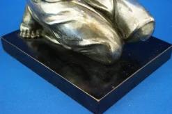 Enrico Bartoli, Skulptur der Mutterschaft, 1800er, Keramik in Silber