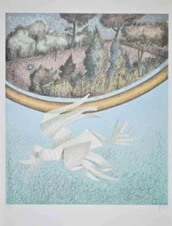 Enrico Benaglia, Paper Bird, 1990er, Lithographie