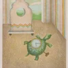 Enrico Benaglia, The Turtle-Clock, 1990er, Lithographie
