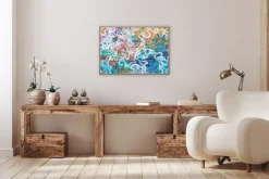 Enric Servera, Deep Shoal, 2024, Acryl auf Papier