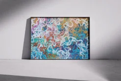 Enric Servera, Deep Shoal, 2024, Acryl auf Papier