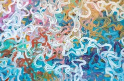 Enric Servera, Deep Shoal, 2024, Acryl auf Papier