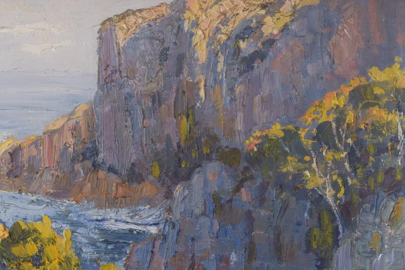 E. Palá, Impressionistisches Seasal Seascape, 20. Jh., Öl auf Leinwand, Gerahmt