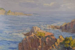 E. Palá, Impressionistisches Seasal Seascape, 20. Jh., Öl auf Leinwand, Gerahmt