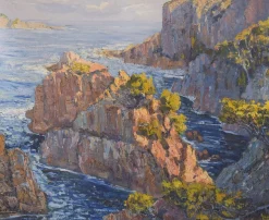 E. Palá, Impressionistisches Seasal Seascape, 20. Jh., Öl auf Leinwand, Gerahmt
