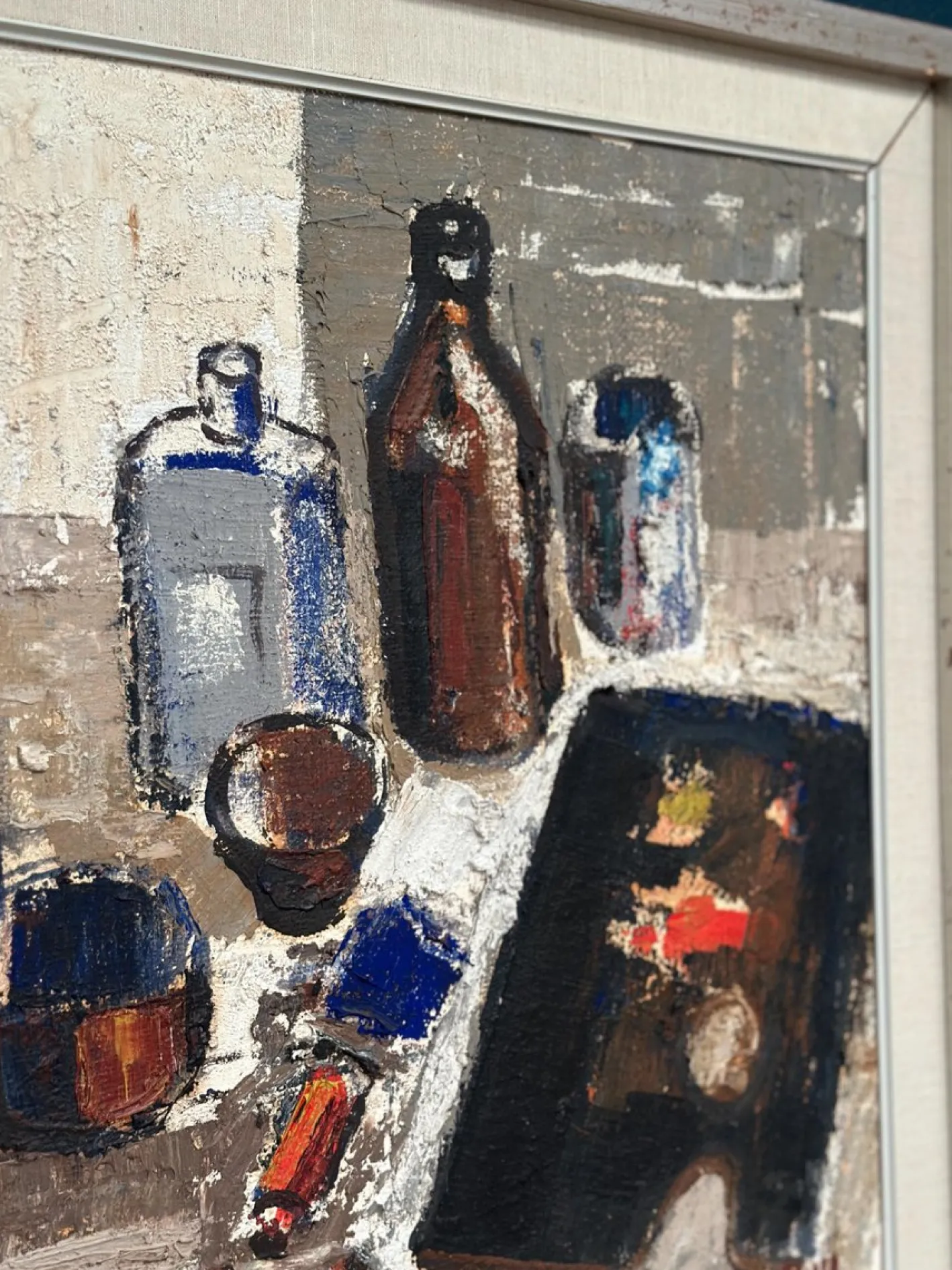 Eric Lundberg, The Work Table Atelier, 1960er, Öl auf Leinwand