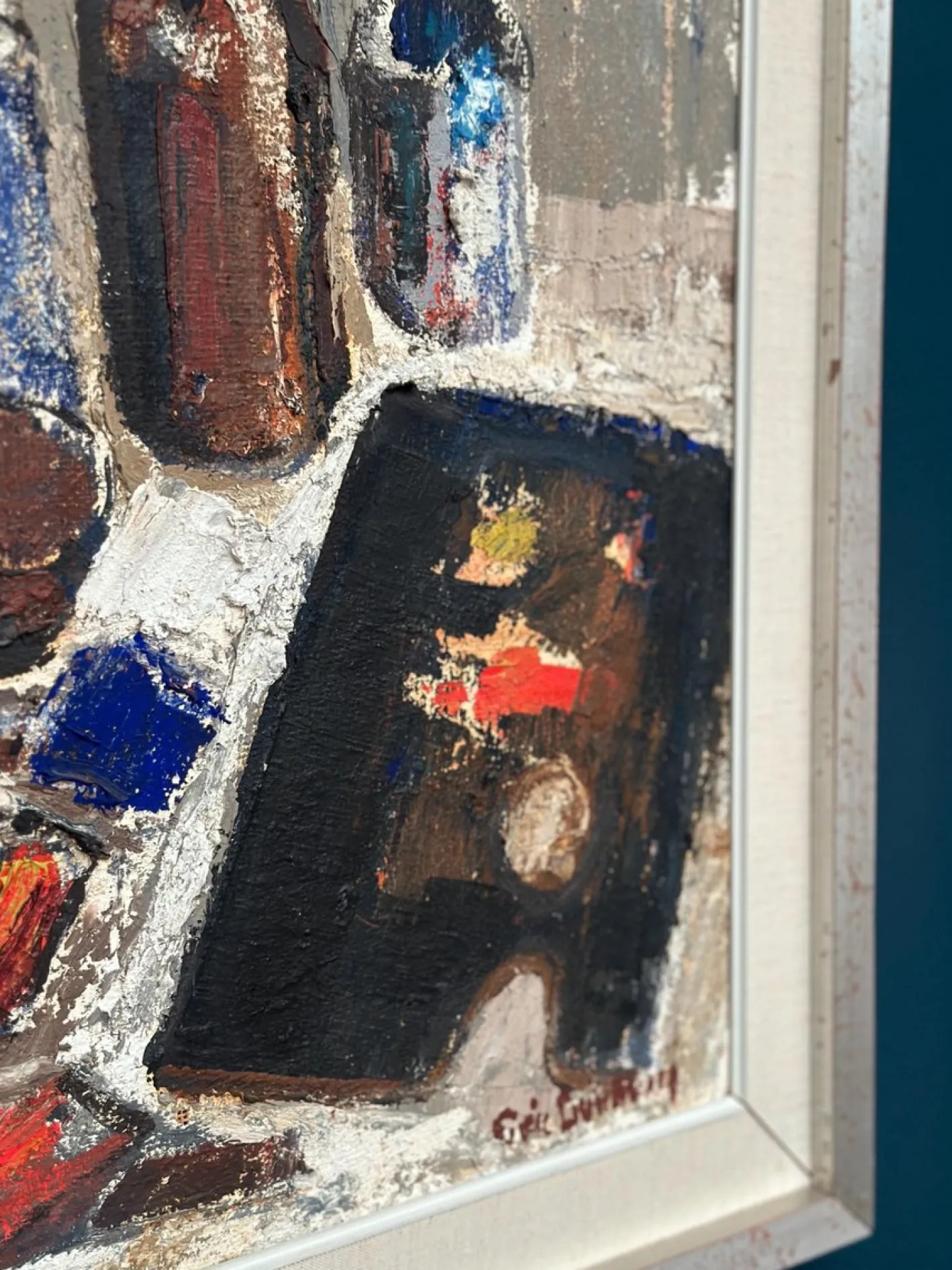 Eric Lundberg, The Work Table Atelier, 1960er, Öl auf Leinwand