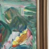 Erik Lo, Interieur mit Figuren, 1960er, Öl auf Leinwand, Gerahmt