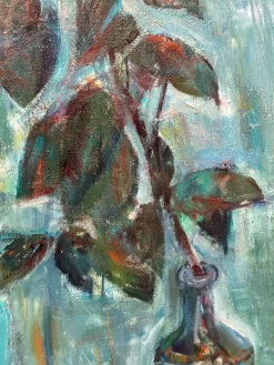 Ernst Baumann, Rose, 1960er, Öl auf Leinwand, Gerahmt