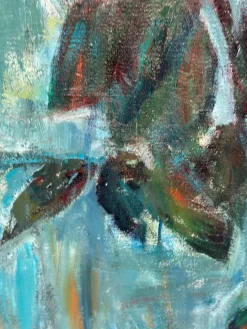 Ernst Baumann, Rose, 1960er, Öl auf Leinwand, Gerahmt