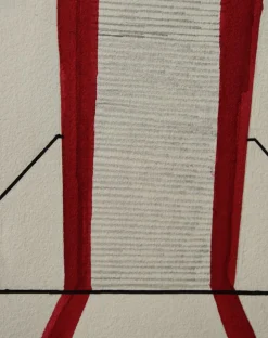Ernst Geitlinger, Ernst Geitlinger, Mischtechnik "Im Atelier" (P 770), 1965, Konkrete Kunst, Mischtechnik auf Papier