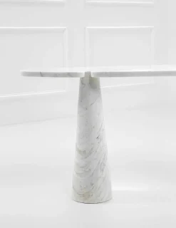 Eros Konsolentisch aus Weißem Marmor von Angelo Mangiarotti für Skipper, 1990er