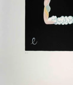 Erté, Buchstabe E, 1976, Lithographie