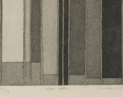 1970er Toti Scialoja Abstraktes, nummeriertes und datiertes Kunstwerk