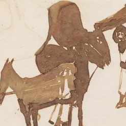 Espiga Pinto, Animalistic Composition, 1960er, Aquarell