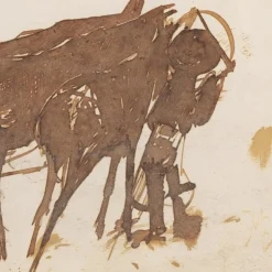 Espiga Pinto, Animalistic Composition, 1960er, Aquarell