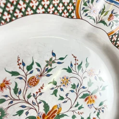 Essteller mit Rouen Esparse Muster von Gien, 1990, 8 . Set