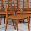 Esszimmerstühle aus Eiche & Leder von Niels Koefoed, Denmark, 1960er, 6er Set
