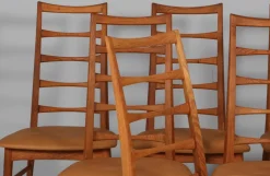 Esszimmerstühle aus Eiche & Leder von Niels Koefoed, Denmark, 1960er, 6er Set