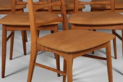 Esszimmerstühle aus Eiche & Leder von Niels Koefoed, Denmark, 1960er, 6er Set