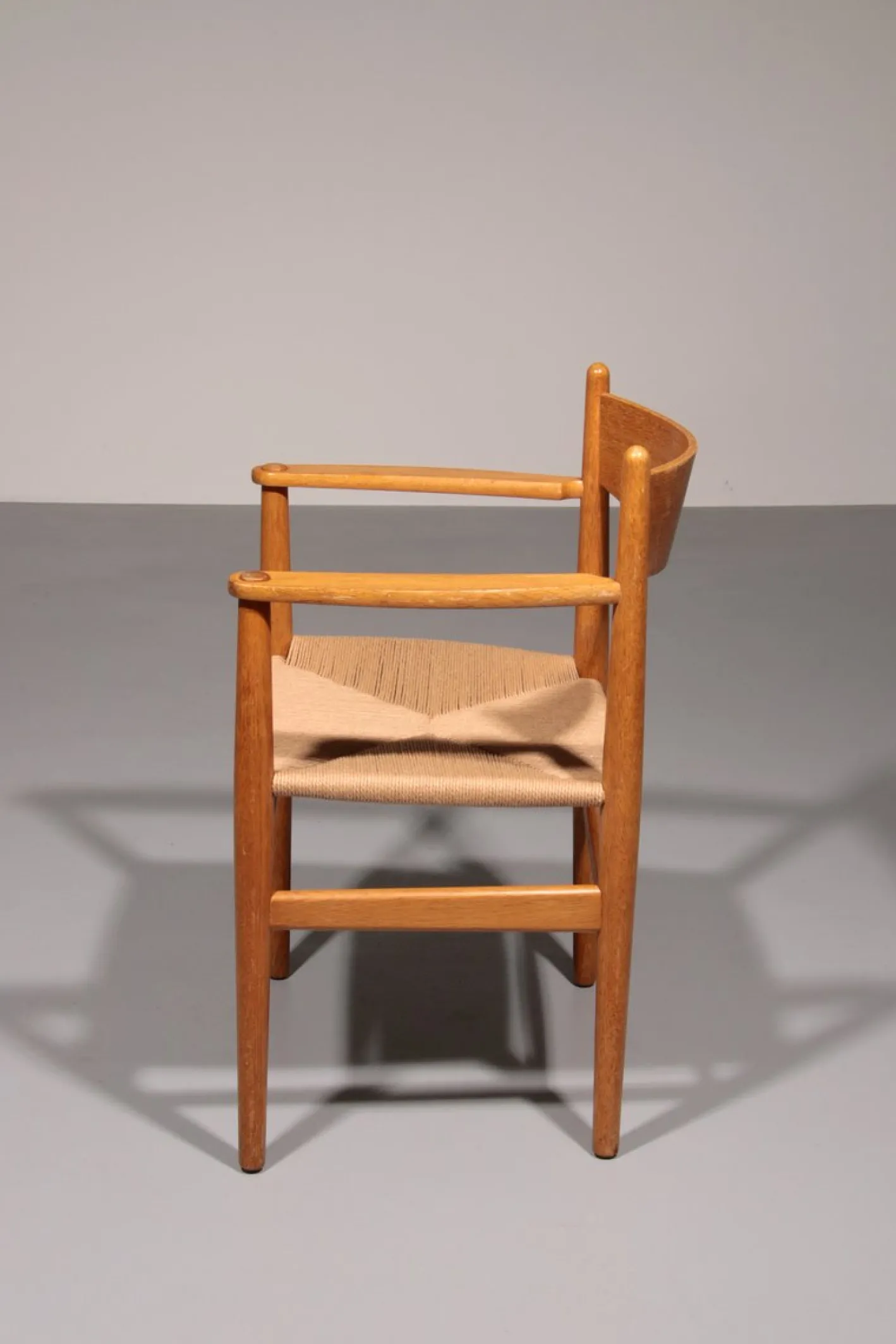 Esszimmerstühle aus Eiche mit Neuem Papierkordel von Hans J. Wegner für Carl Hansen, 1960, 6er Set