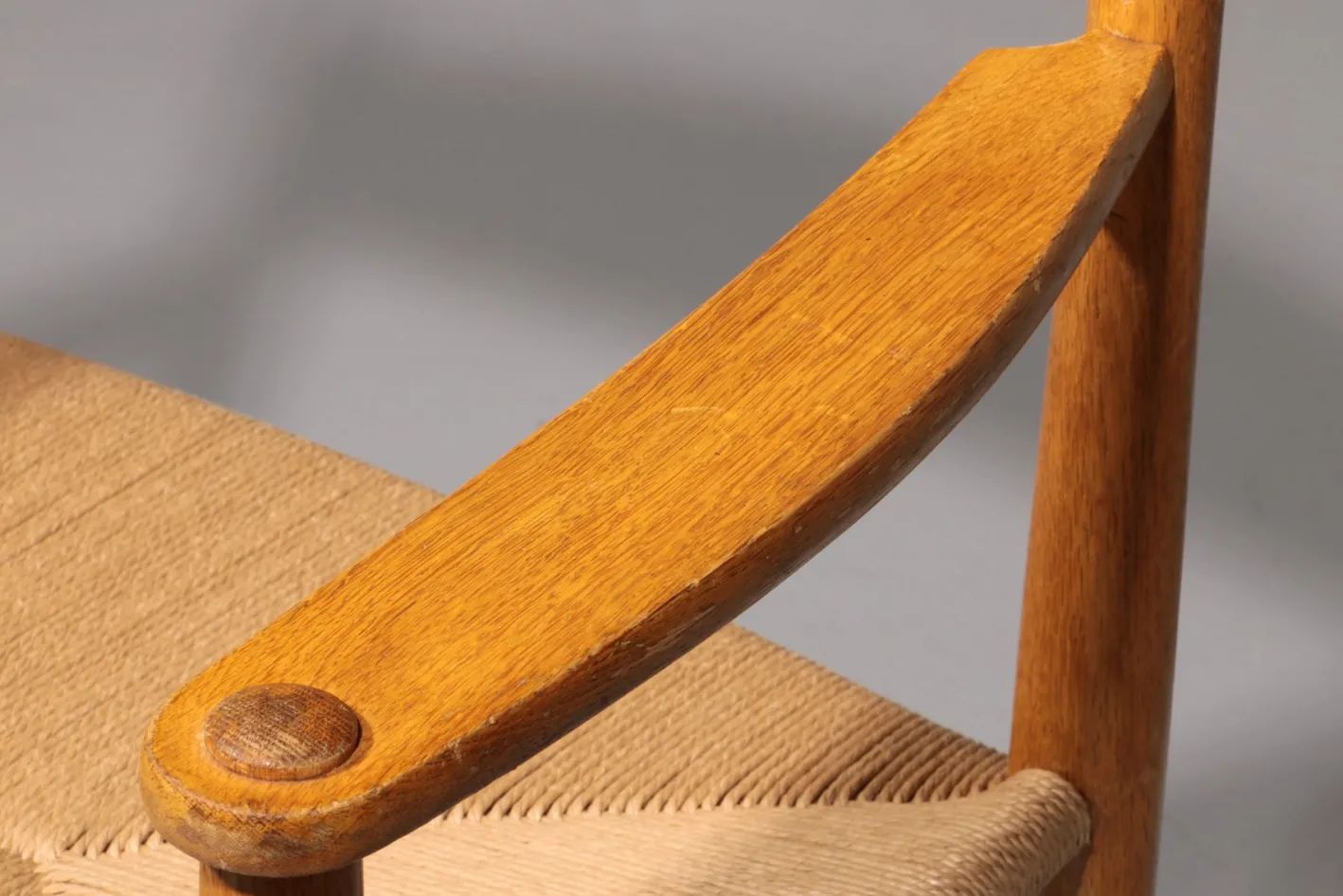 Esszimmerstühle aus Eiche mit Neuem Papierkordel von Hans J. Wegner für Carl Hansen, 1960, 6er Set
