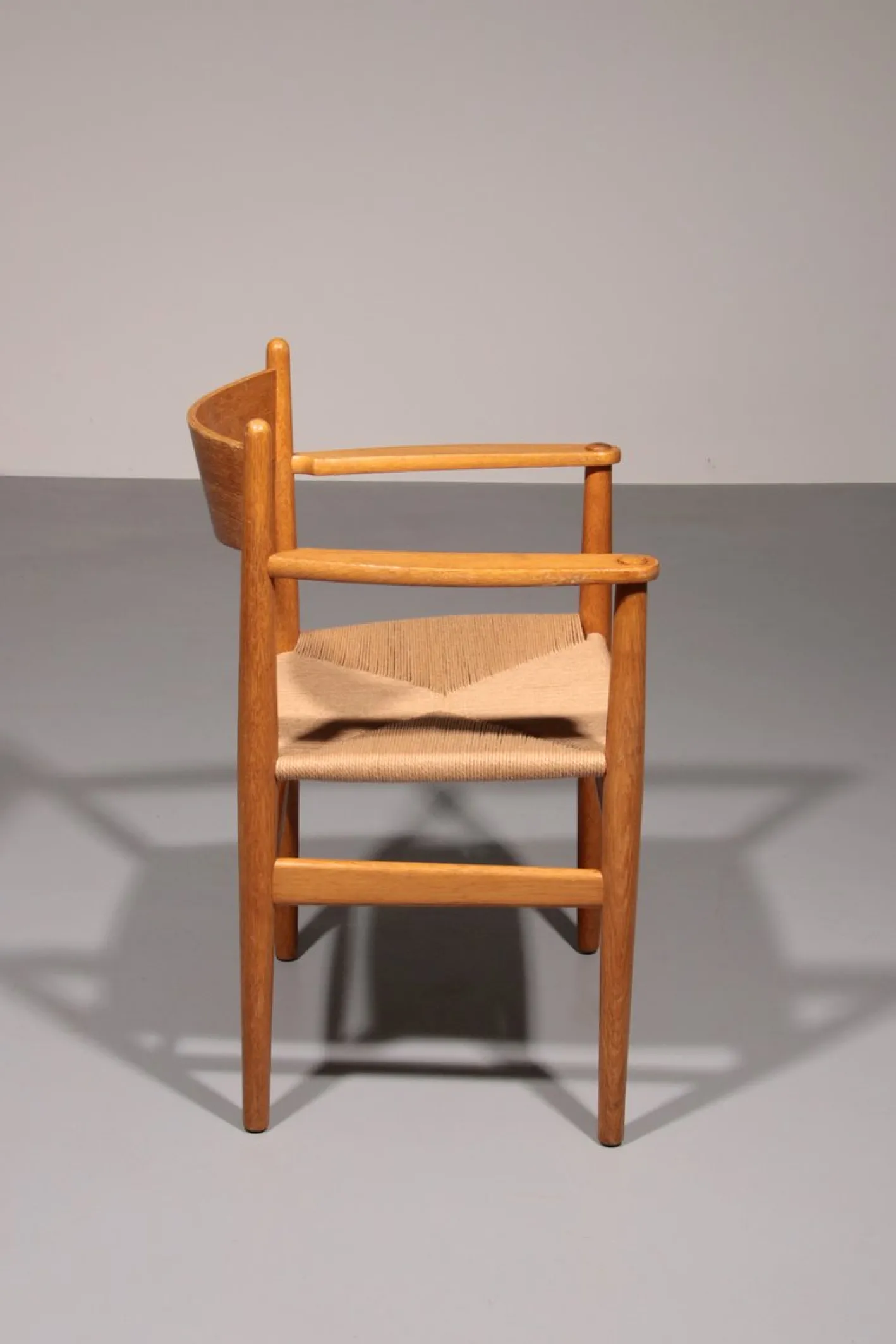 Esszimmerstühle aus Eiche mit Neuem Papierkordel von Hans J. Wegner für Carl Hansen, 1960, 6er Set