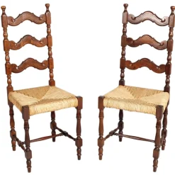 Esszimmerstühle von Dini & Puccini, 1950er, 2er Set