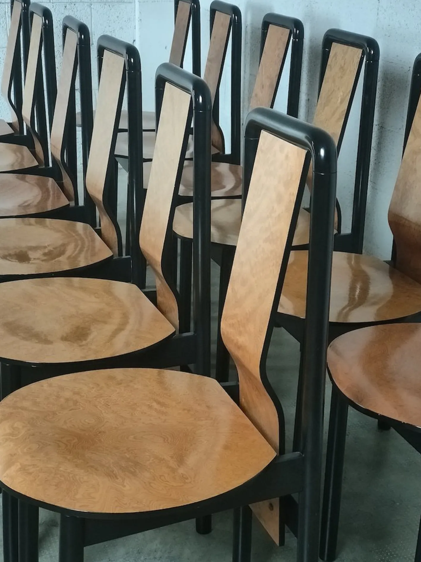 Esszimmerstühle von Pierre Cardin, 1950er, 12 . Set