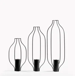 Etna 01 Vasen von Martinelli Venezia Studio für Lithea, 3er Set
