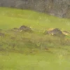 Eugenio Spreafico, Glimpse of Lombard Countryside, Ölgemälde auf Leinwand
