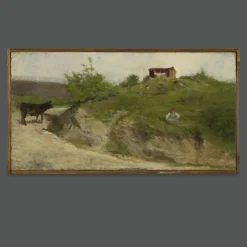 Eugenio Spreafico, Italienische Landschaft, 19. Jh., Öl auf Leinwand