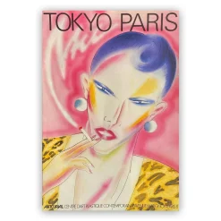 Expo 84, Tokyo Paris, Artcurial, Paris Poster von Ikki Shimoda, 1984
