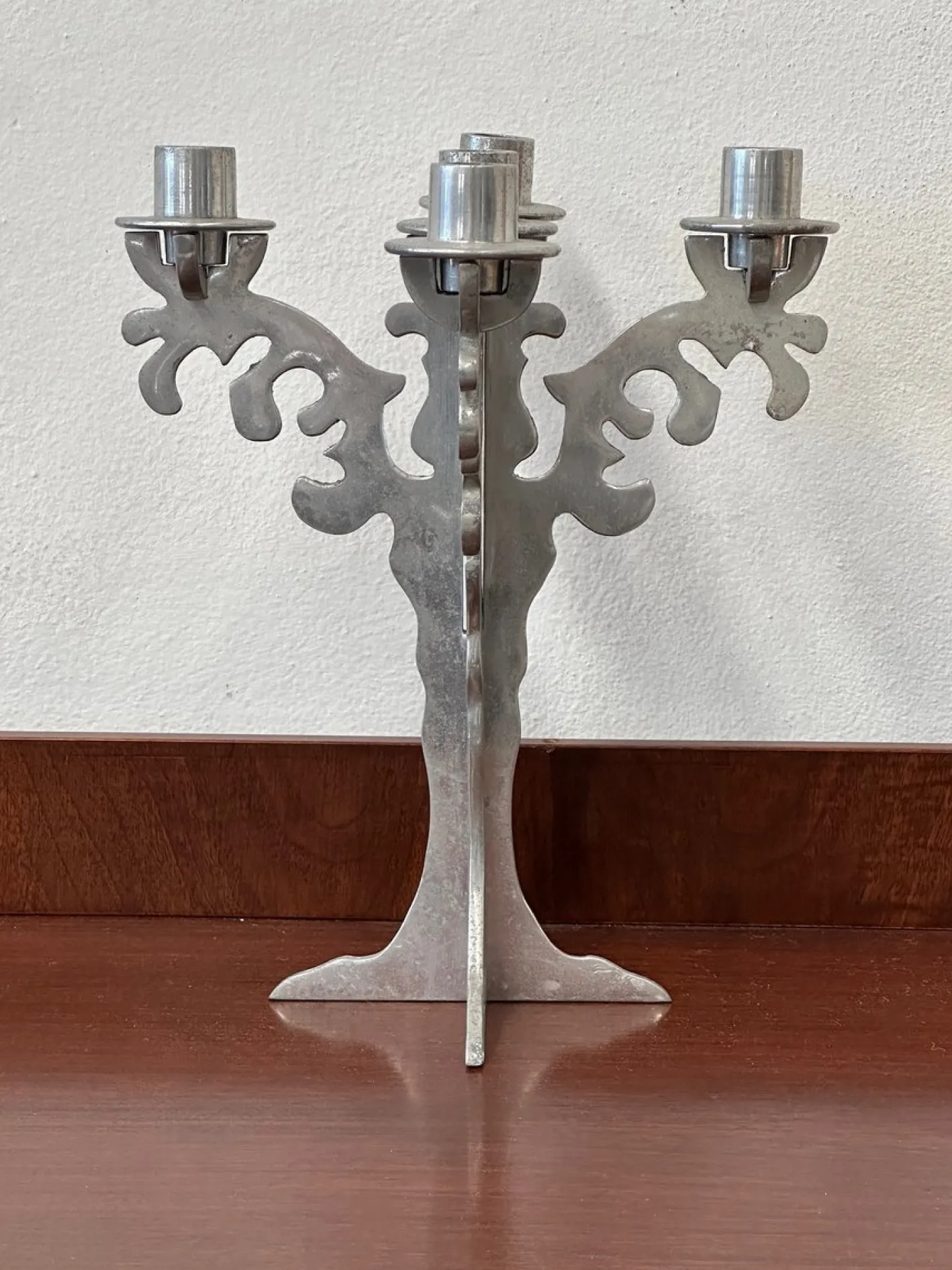 Exzentrischer Vintage Kerzenhalter im Brutalistischen Stil, 1970er