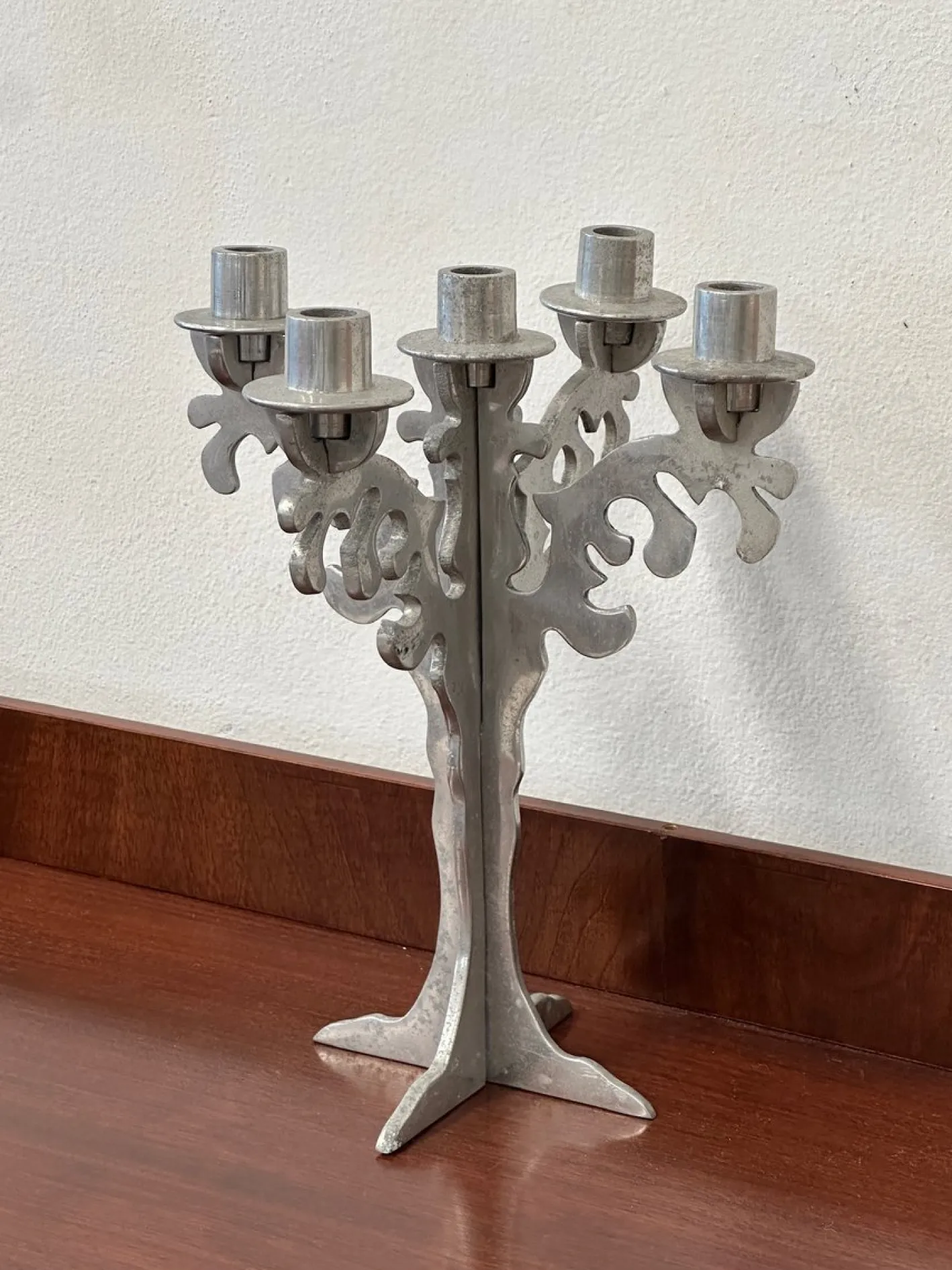 Exzentrischer Vintage Kerzenhalter im Brutalistischen Stil, 1970er