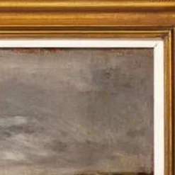 Ezequiel Pereira, Landschaft mit Hirte und Herde, 1896, Ölgemälde auf Leinwand