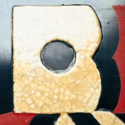 6-facher Art Deco Raumteiler mit handbemalten Vögeln, 1970er